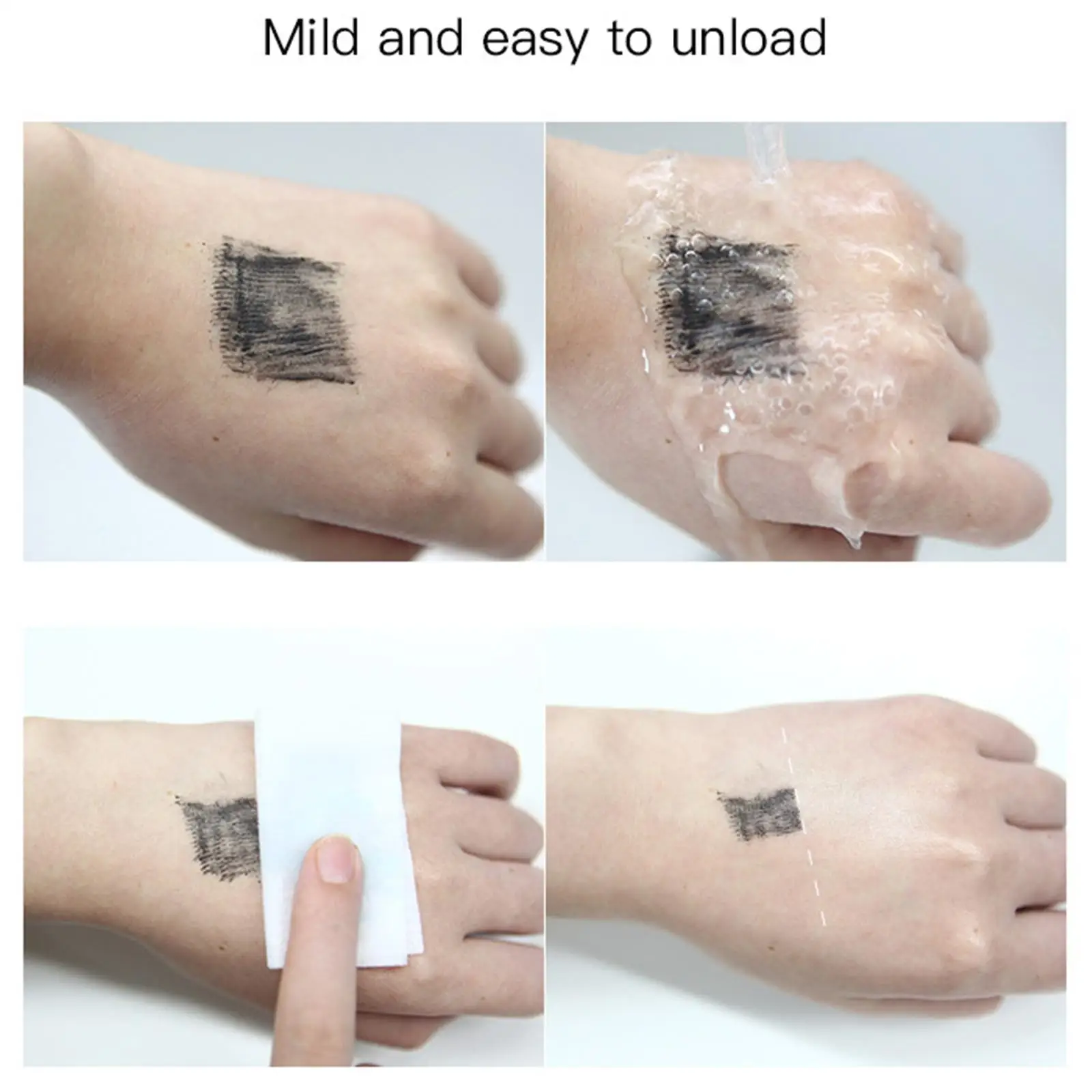 Mascara per arricciare le ciglia in fibra di seta 4D da 1 pezzo Mascara impermeabile per l'estensione delle ciglia Ciglia spesse nere Trucco cosmetico