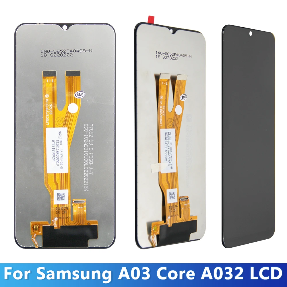 6.5\'\'A03 Core Display For Samsung A032 A032F A032F/DS A032M LCD Display Touch Screen Digitizer Assembly Replacement With Frame