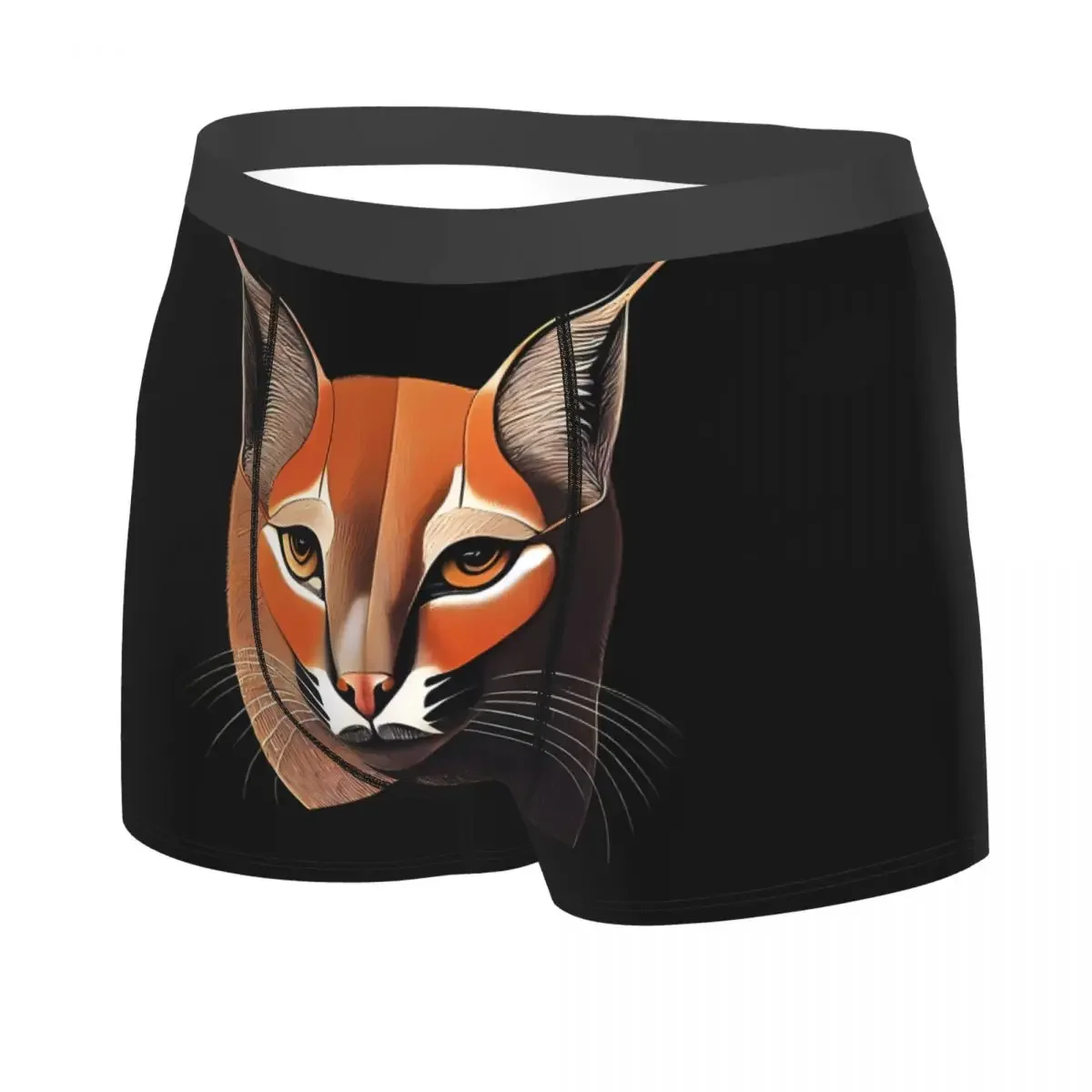 Caracal Portrait Man's Boxer Briefs Big Floppa Anime Highly Breathable Underwear High Quality Print Shorts Gift Idea