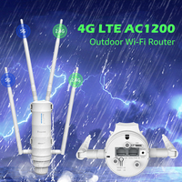 Wavlink 4G LTE AC1200 Outdoor Wi-Fi Router With SIM Card Slot 2.4G 5G Antennas 1000Mbps WAN Port Range Extender High Power