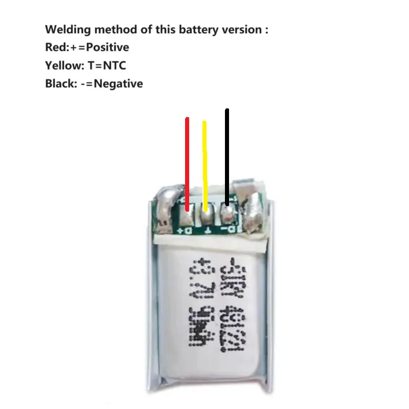 3.7V 481221 90mAh Lipo Replacement Battery for Powerbeats 2 and 3 Wireless In-Ear Headphones