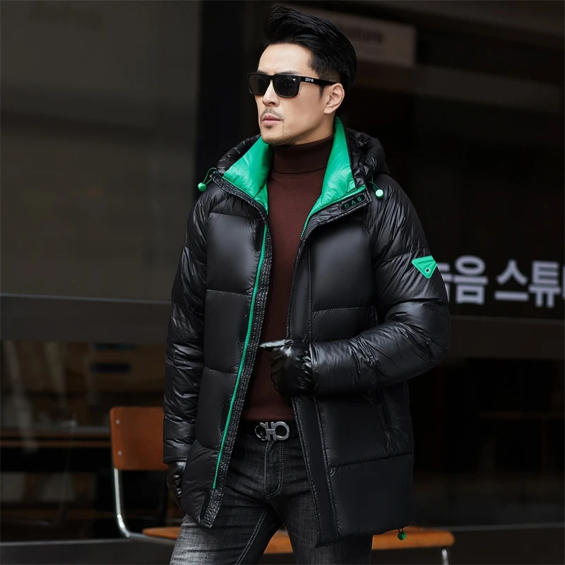 2024 new arrival long style winter jacket 90% white duck down jackets men,mens thicken warm parkas winter down coat,parkas men