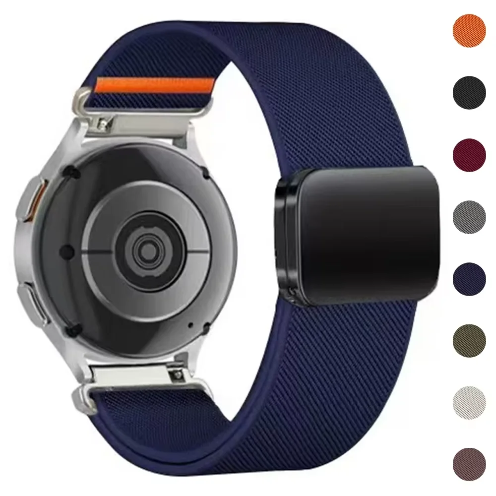 

20 22mm Magnetic Strap For Garmin Venu 3/2/Vivoactive 4/5/6 band For Forerunner 570/165/265/255 Bracelet Venu SQ Nylon Watchband