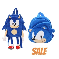 Sonic Rucksack Plüsch Rucksack Überschall Maus Igel Sonic Kid Nak Plüsch Spielzeug Plüsch Bücher tasche Puppe