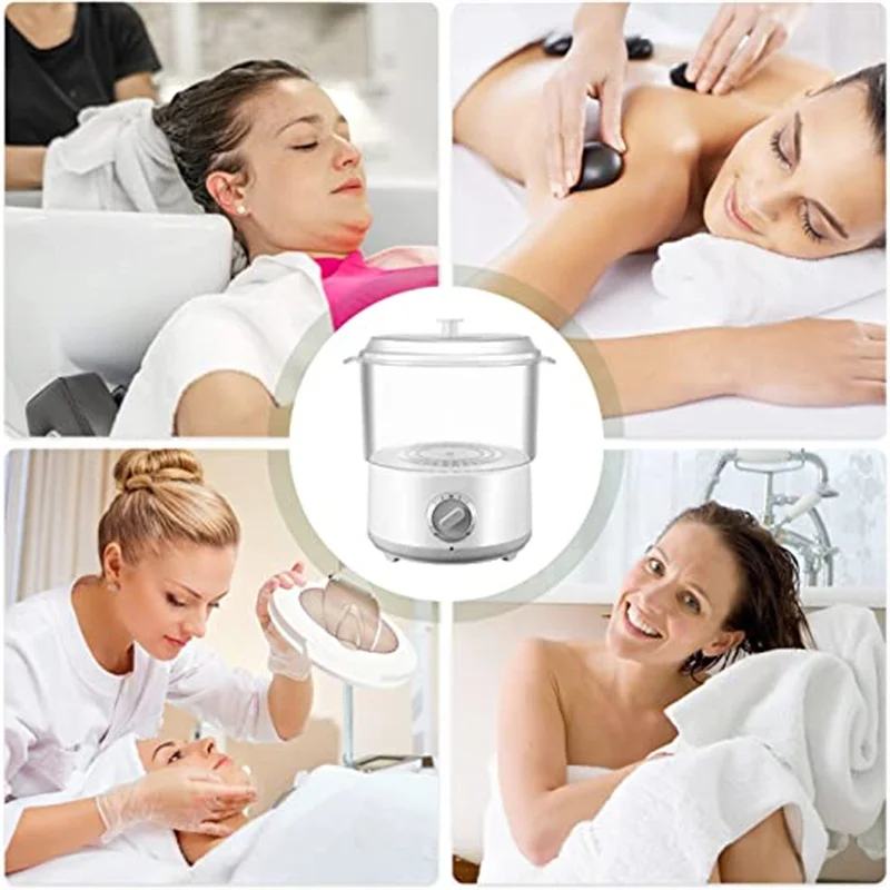 Quick heating Spa Towel Stone Warmer Heater Towel Steamer Daytime Multiple Use For Nail Salon Barber Shop And Hot Shaving