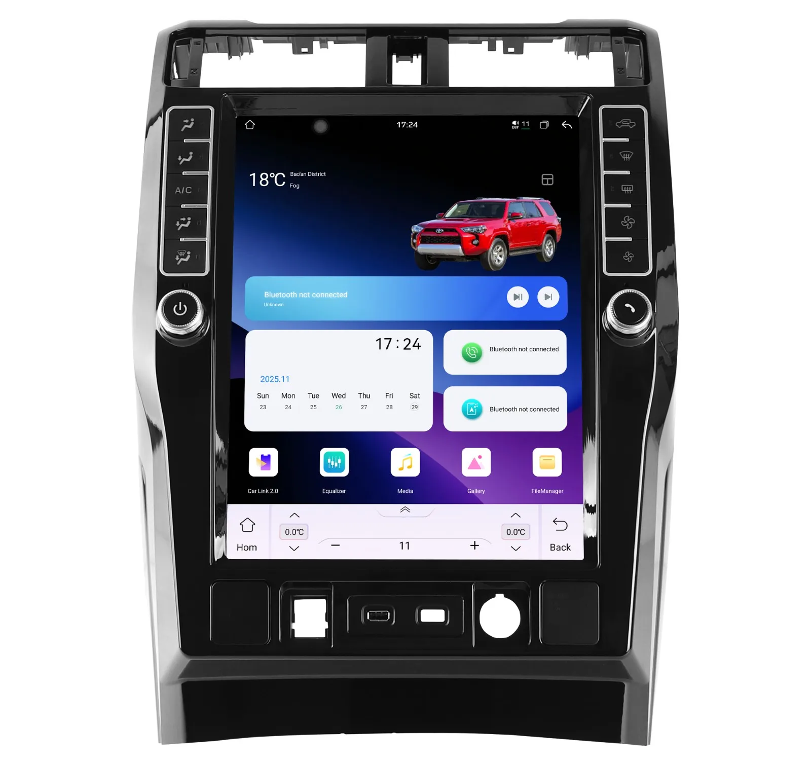For 2009-2023 Toyota 4runner Car Radio 16.2 Inch Android 13 GPS Navigation Wireless CarPlay AHD Camera 4G DSP Audio Player