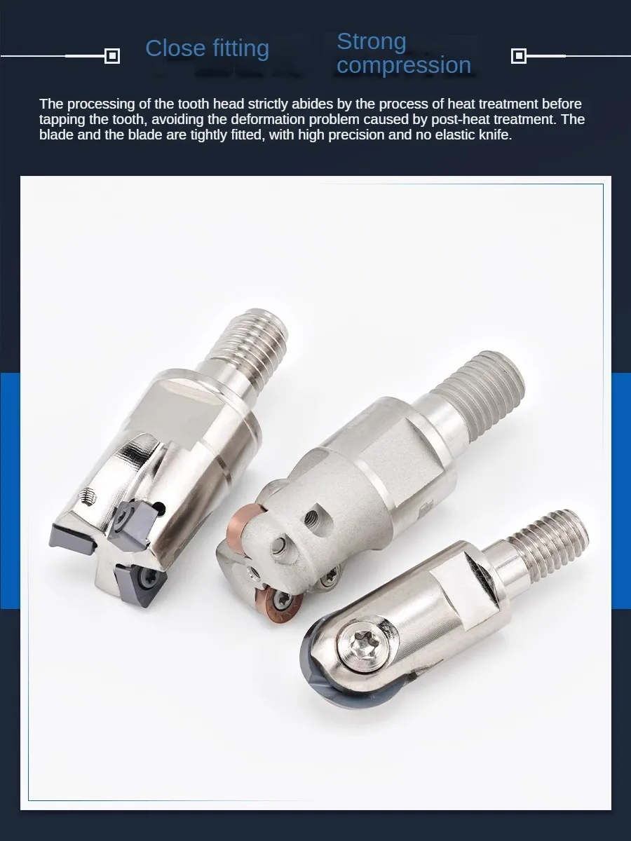 Cnc te90 schnell vorschub verriegelung zahn fräser fräser kopf emr4r 5r 6r seismischer fräser kopf t2139 präzisions fräser fräser kopf