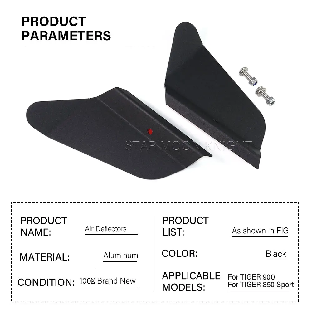 لـ Tiger 900 GT PRO Tiger900 Rally PRO GT LOW 2020-مروحة مشعاع تدفق الهواء منحرف الهواء لـ Tiger 850 Sport 2021 هدية