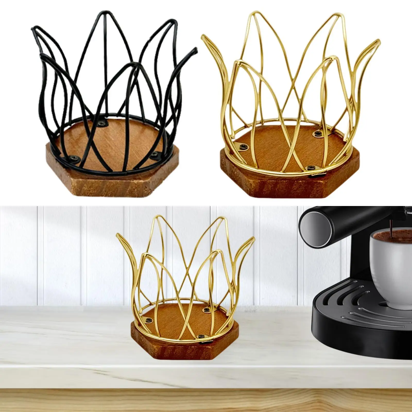 

Coffee Filter Holder Container Station Organizer, Coffee Filter Paper Storage Rack Coffee Pod Holder for Office