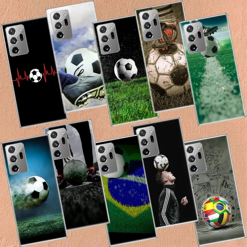 Football Soccer Ball Design Phone Case For Samsung A05S A04 A04S A14 A24 A34 A54 M11 M12 M21 M30S M31 M31S M51 M52 M60S M80S F