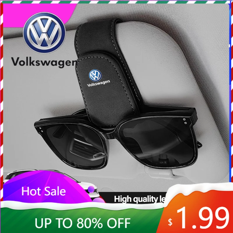 

Держатель для очков и карт на солнцезащитный козырек для VW Volkswagen Jetta MK5 Golf, GTI, Tiguan, Passat B