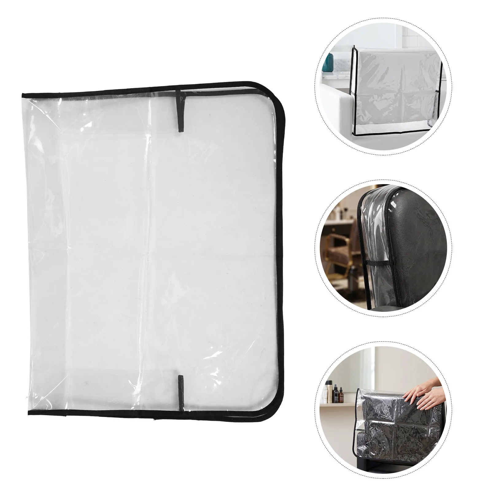 Chair Barber Back Cover for Salon Clear Covers Headrest Transparent Protectors Plastic