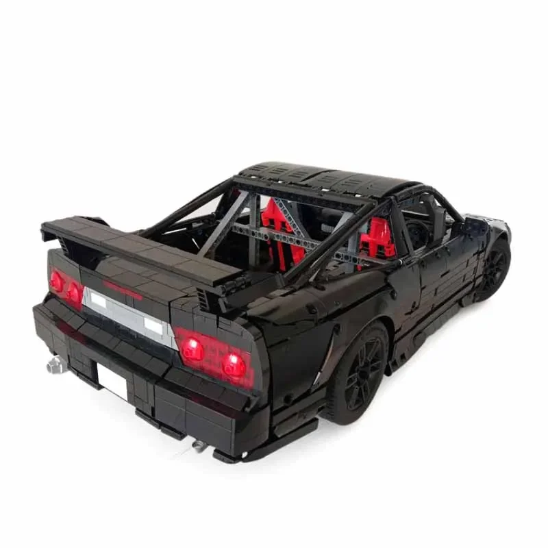 Building Block Car 180SX / 240SX 1:8 Scale Sports Car Stitching Model 4183PCS Kids DIY Birthday Gift Christmas Toy MOC-104190