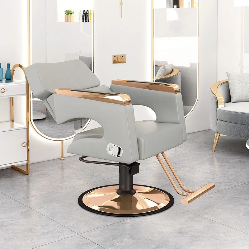 Design Trendy Barber Chair Esthetics Simple Modern Comfortable Barber Chair Nordic Luxury Silla Barberia Commercial Furniture