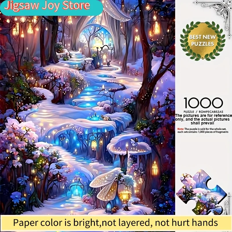 

A Box of 1000 Puzzle Pieces | 50*70 Cm / 19.7*27.6 Inches | Suitable for Adults | Great DIY Gift for Home Decoration | Christm