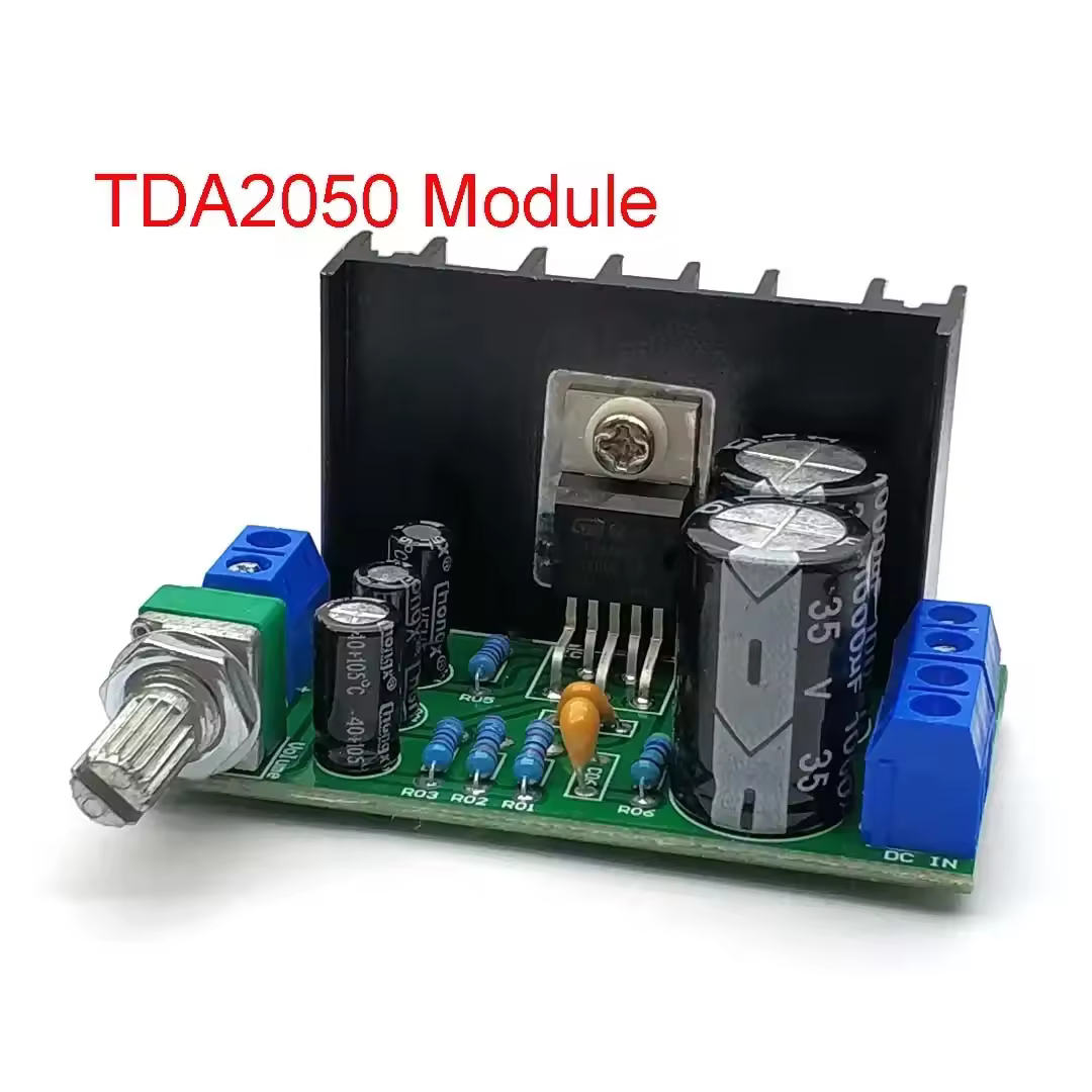 Módulo de placa amplificadora de potencia de Audio TDA2050 Mono DC/AC 12-24V 5W-120W 1 canal