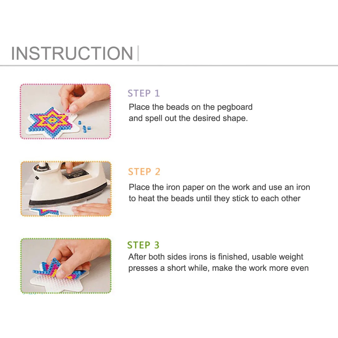 5 مللي متر 1000 قطعة حبات الحديد للأطفال بكسل الألغاز الفن حماة الخرز الحديد فيوز الخرز Diy بها بنفسك الألغاز عالية الجودة هدية ألعاب أطفال