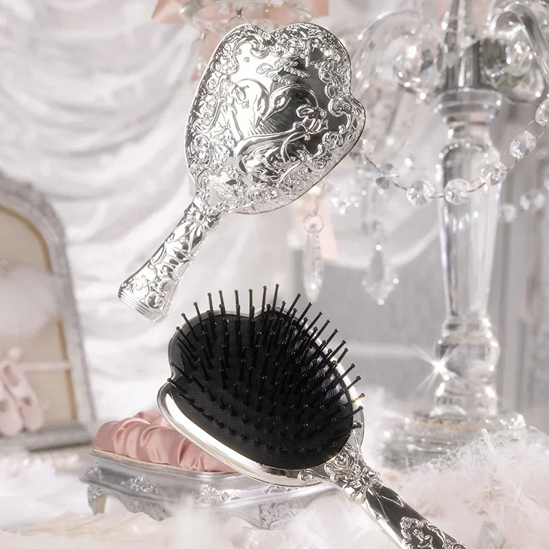 Flower Knows Swan Ballet Series Paddle Hair Brush Air Cushion Hair Comb