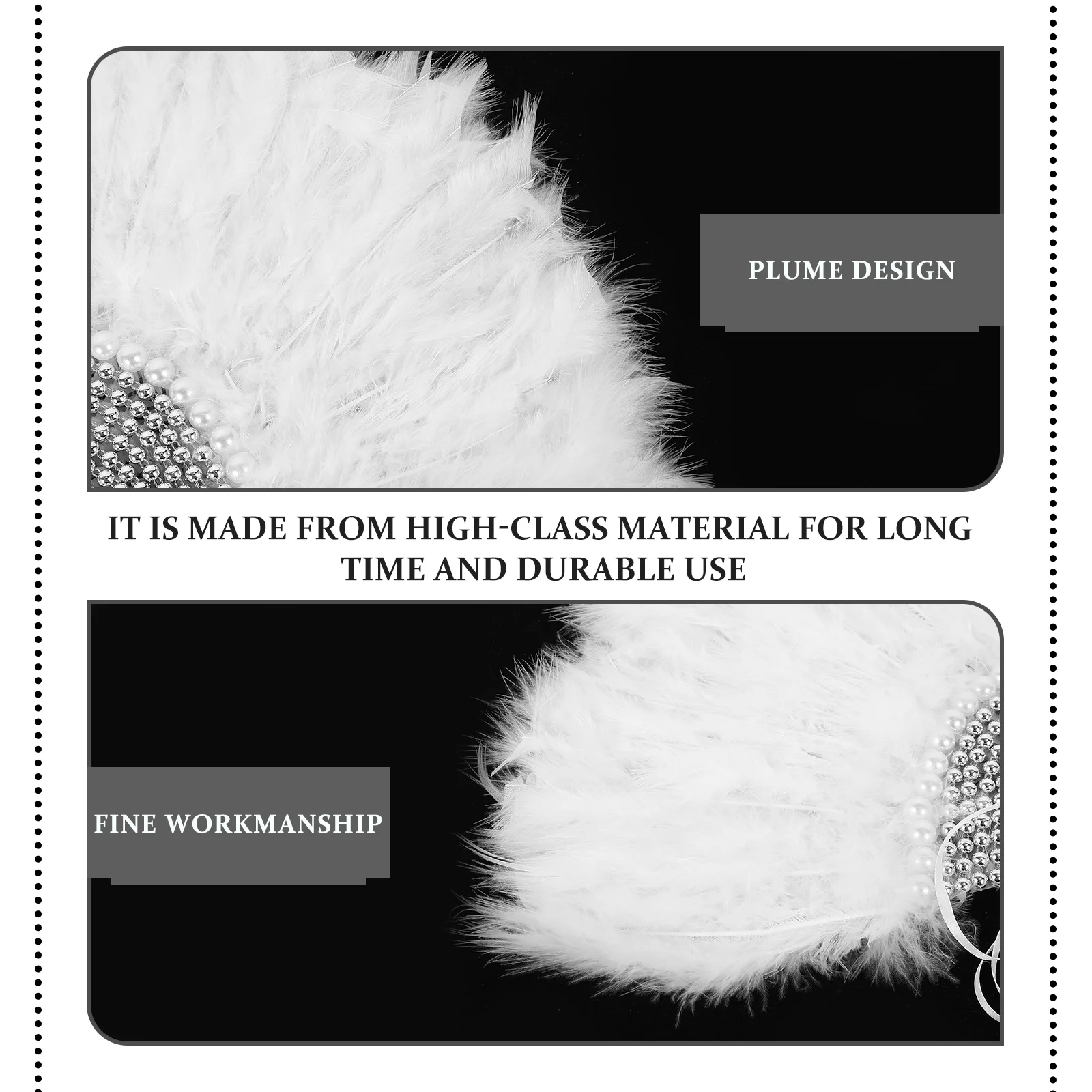 

Beautiful Plume Fan Portable Elegant Handheld Fan for Wedding Bridal Party Stage Performance Dance Prop Photo Accessory