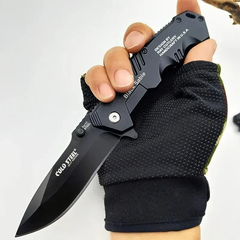 Folding Knife High hardnessTactical Survival Knife- Outdoor Self-defense Knife-Hiking Hunting Pocket Knife- Camping EDC Tool