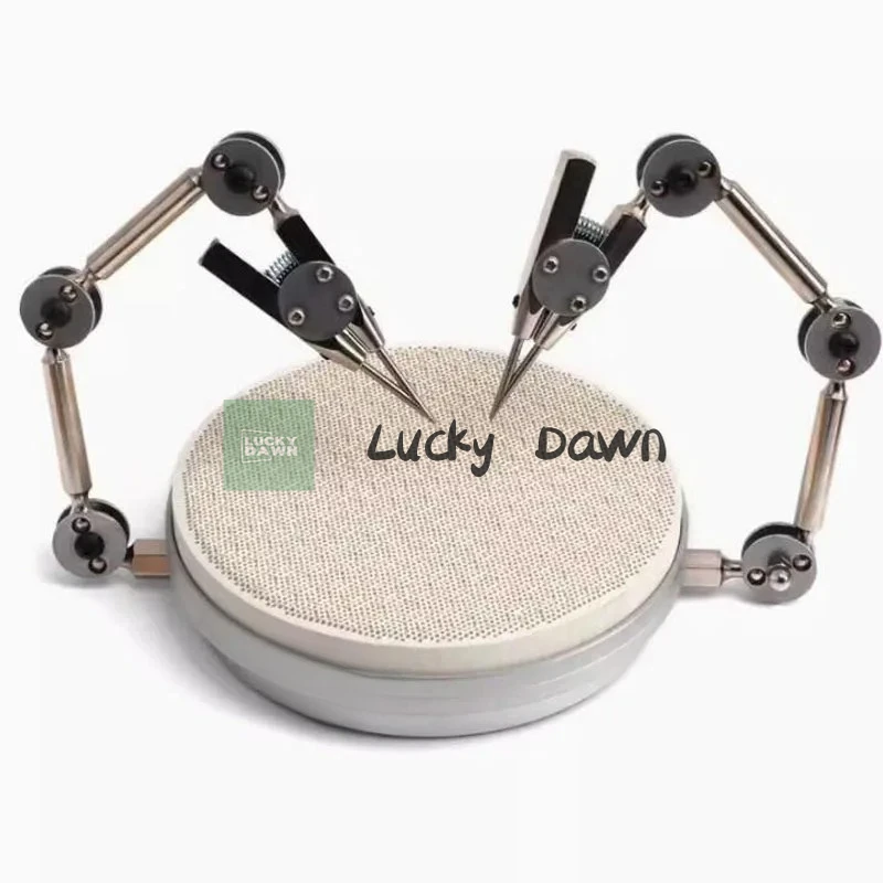 

Adjustable double-arm clamp Universal rotating honeycomb welding table Rotable basic jewelry welding auxiliary tools