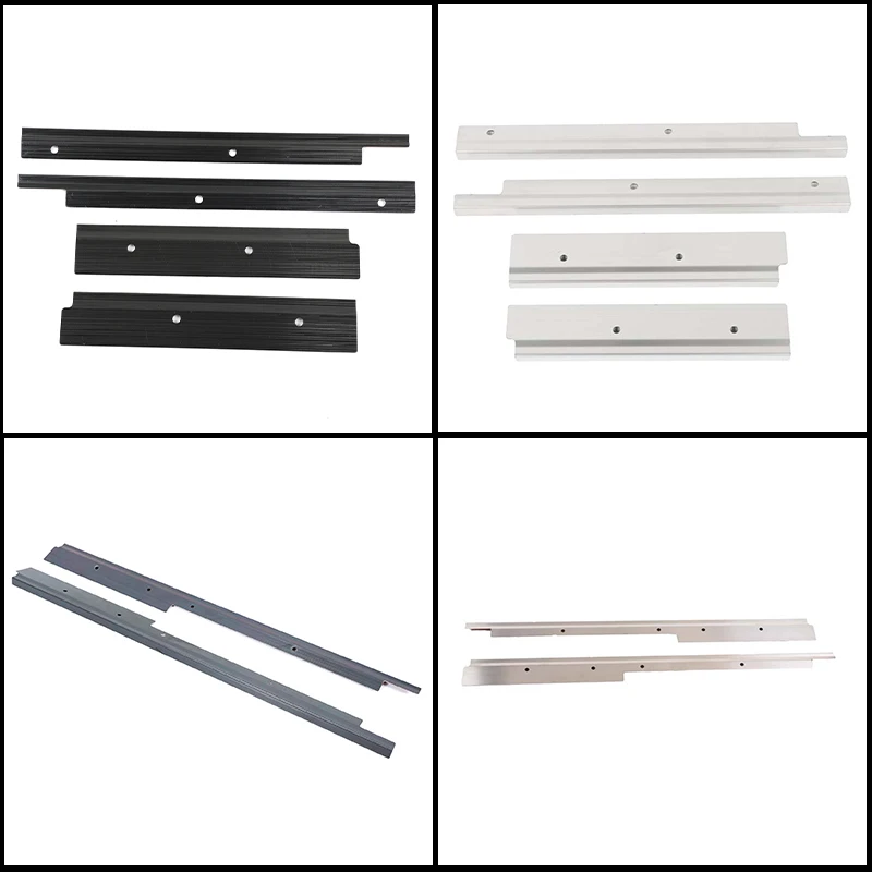 For Land Rover Defender 2004-2018 Front Row Only Stainless Steel Door Sill Scuff Plate 2Pcs/4Pcs Segmented Bolt-On Silver