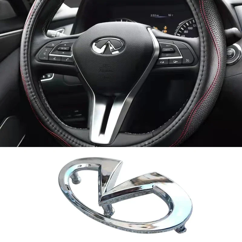 Car Steering Wheel Snap Logo for Infiniti Infiniti FX35 Q50 G35 G37 G20 QX56 QX50 QX60 QX80 Stingray Q45 QX70 FX37 Accessories