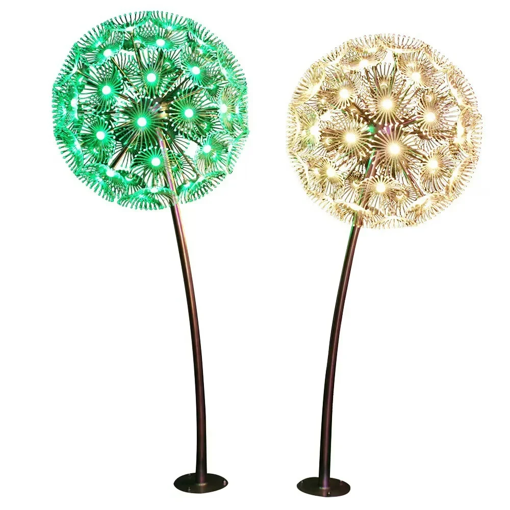 LED hard fiber dandelion landscape light outdoor square modeling light acrylic dandelion light