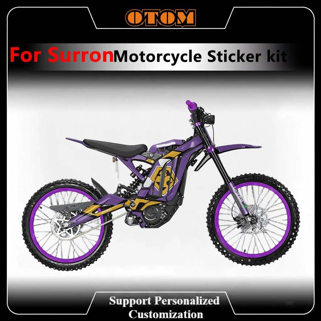 For Light Bee X S Motocross Customize Full Decals Kit SURRON 2022-2025 Holographic Chrome Gravel Graphics Glossy Stickers