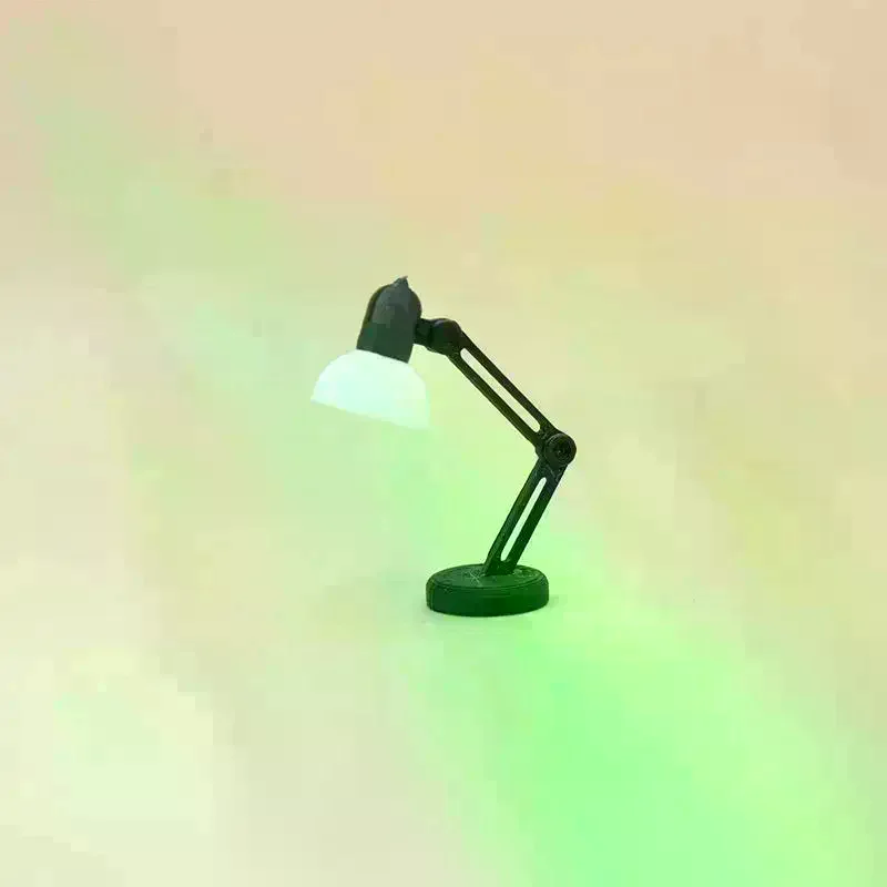 1Pcs Doll Home Simulation Table Lamp Furniture Decoration Toy 1/12 Dollhouse Miniature Desk Lamp Bedside Lamp Model