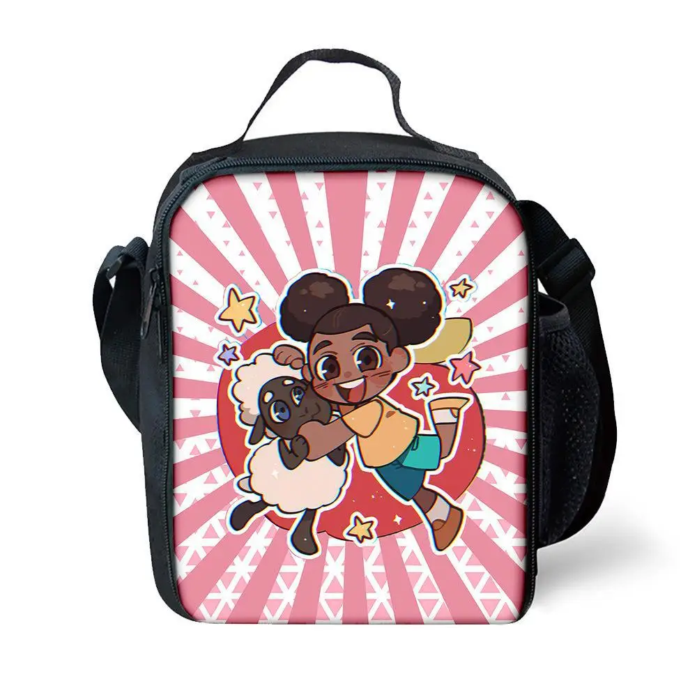 Classic Crossbody Amanda the Adventurer Lunchbox Thermal insulation Food Lunch Bag 3D Print Picnic Insulated Handbags Ice Bags