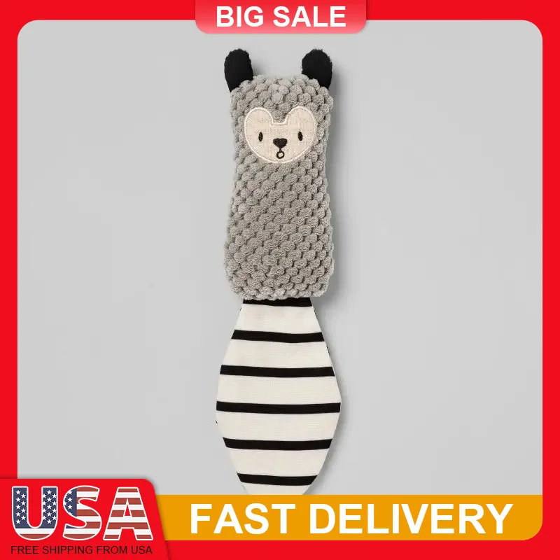 

Small Squirrel Dog Toy Plush Cute Interactive Chew Cuddle Soft Textured Lightweight Puppy Pet Play Fetch Toss Fun