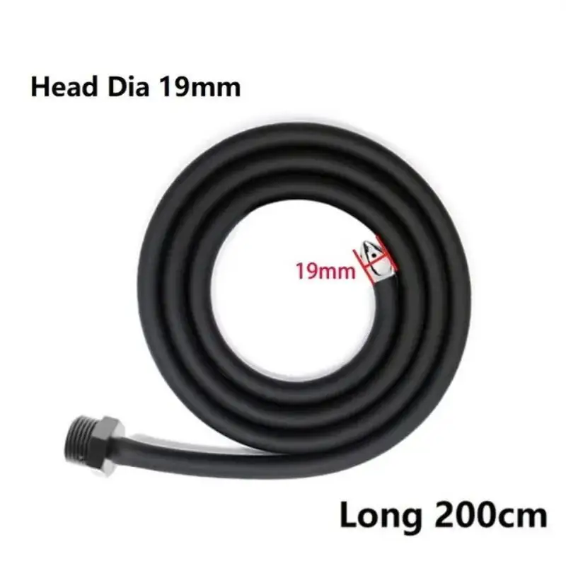 【HB】25 To 200cm Long Douche Silicone Enema Syringe Anal Shower Cleaning Head Anal Beads Butt Plug Nozzle Tip Faucet Attachment - view 6