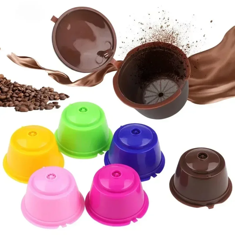 1PC Refillable Capsule Filters Reusable Cups Refillable Coffee Filter Pods Reusable Universal for Nescafé Dolce Gusto Machines