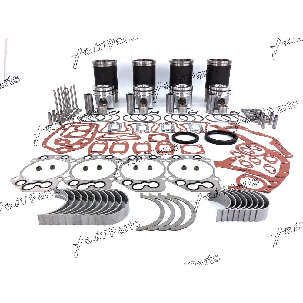 

Practical R924 Overhaul Rebuild Kit Liner With Gasket Set Bearing Valve Train For Liebherr engine part