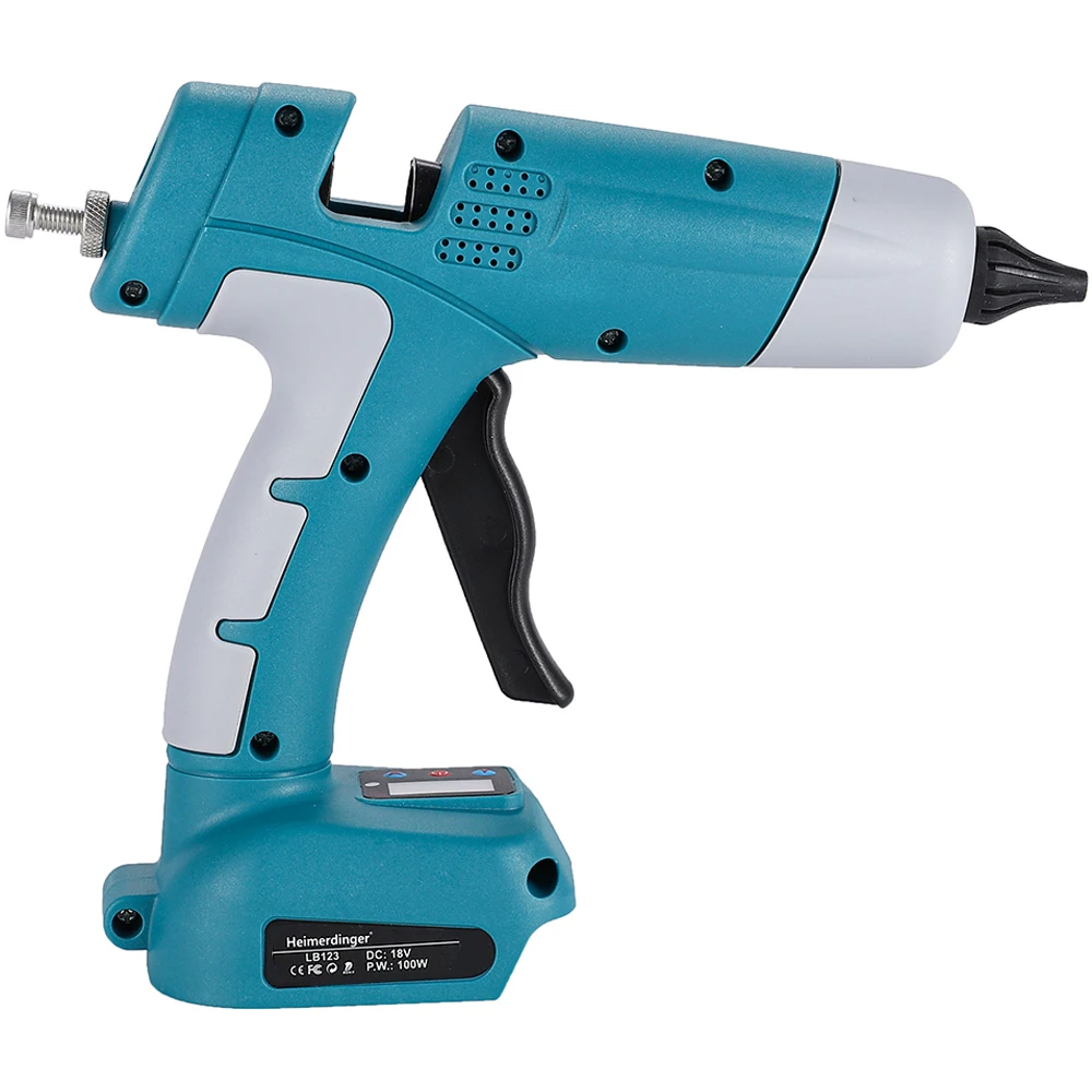 Cordless Hot Glue Gun Kit Makita Battery,Heavy-Duty Wireless Glue Gun with 5pcs 0.43  Sticks for Craft & DIY, No battery