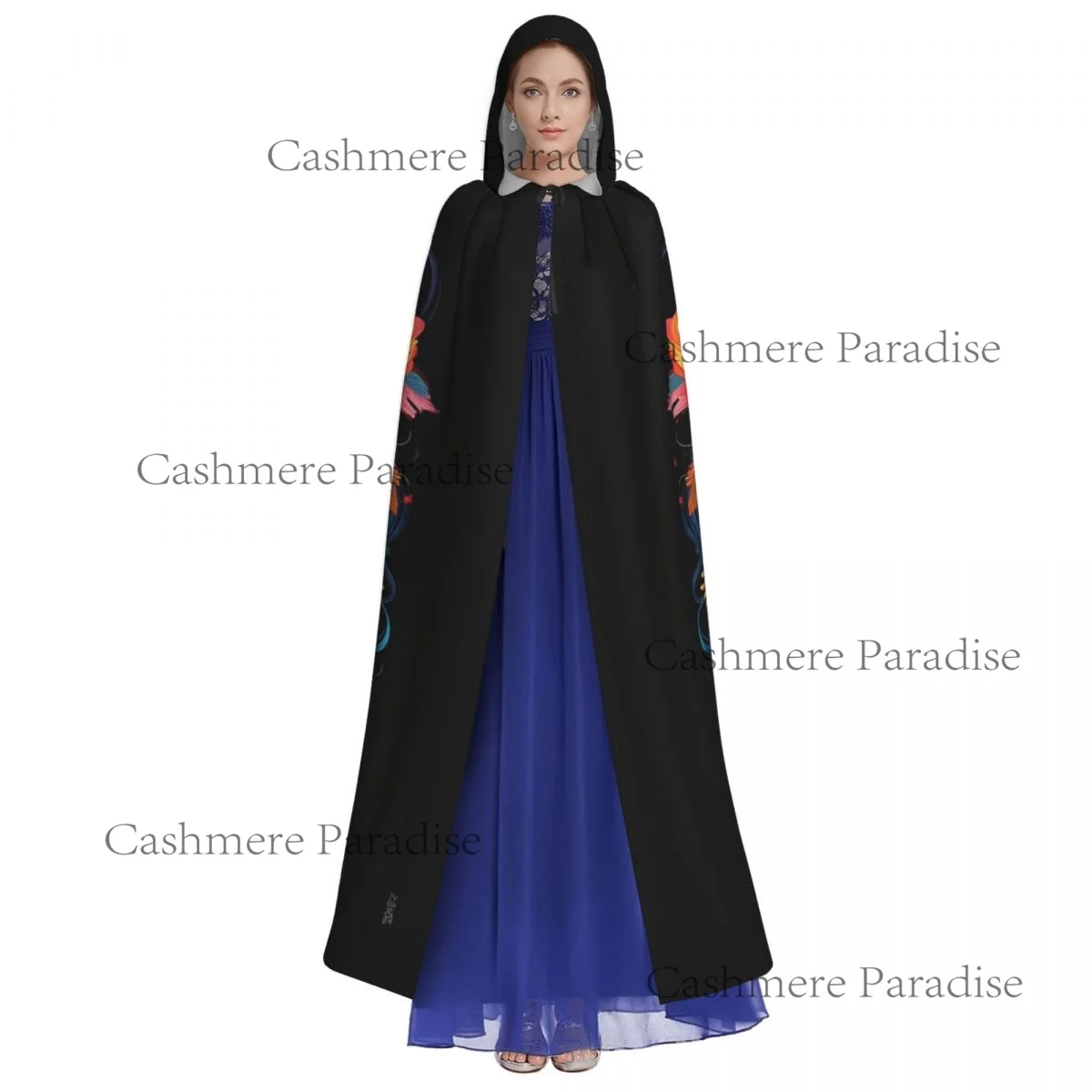 قناع مكسيكي للكبار عباءة بغطاء للرأس من القرون الوسطى زي ساحرة ويكا قزم بوريم كرنفال #3