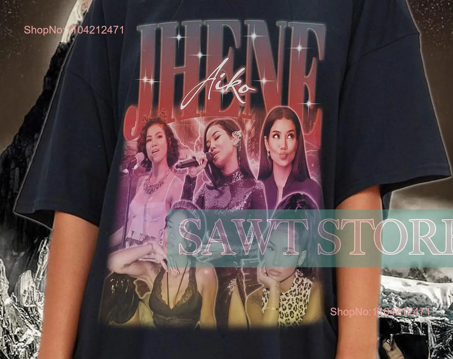 JHENE AIKO Efuru Chilombo T Shirt Vintage 90s rapper Retro Queen of RNB Souled Out long or short sleeves