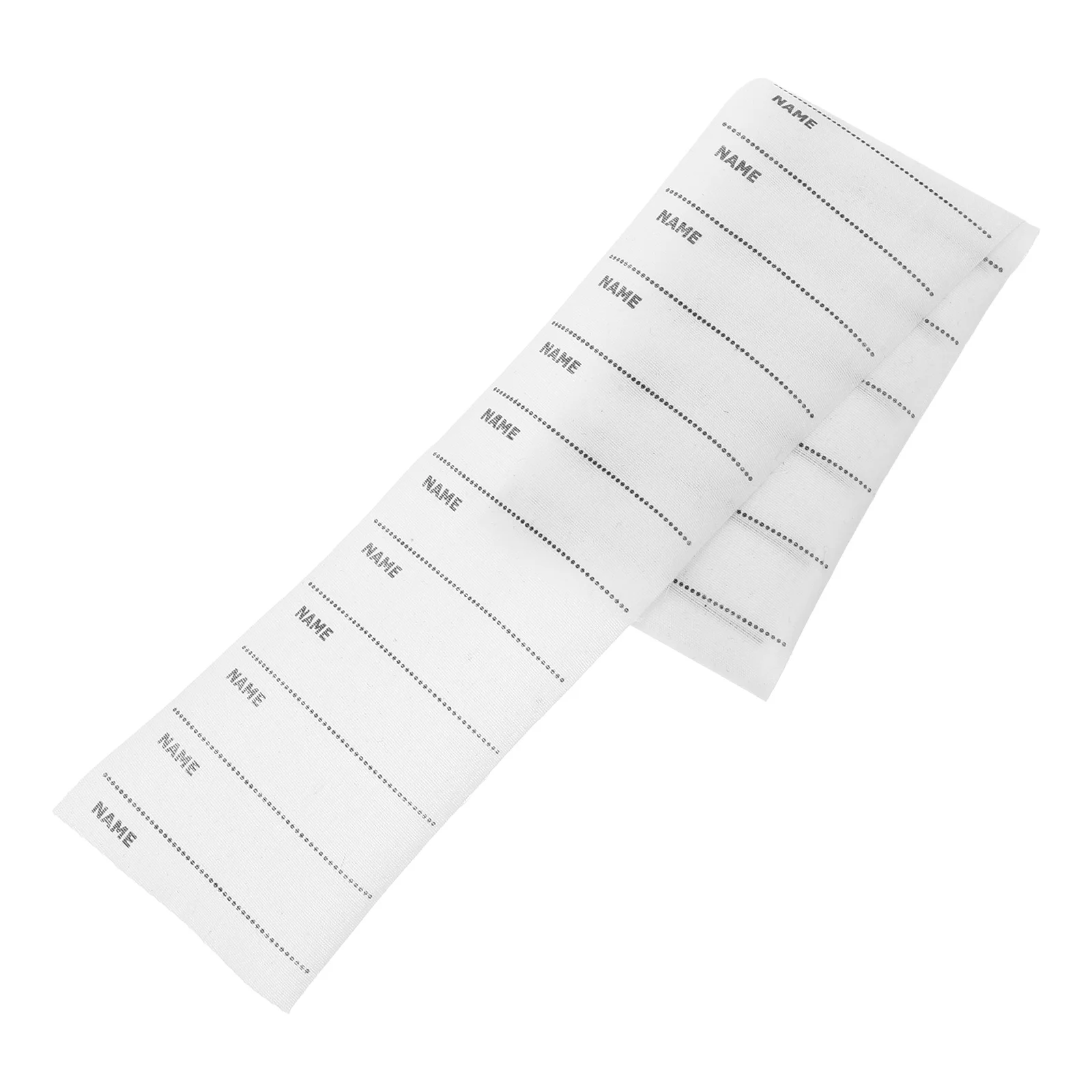 

100 Pcs Iron On Name Labels for Polyester Writable Tags Clothing Decorative Blank Sewing DIY Decals Folder Labels