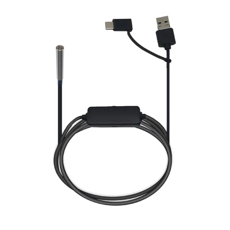 1MP diameter 3.3mm FOV140︒Ultra-thin endoscope macro industrial pipeline inspection USB 1.5m soft cable