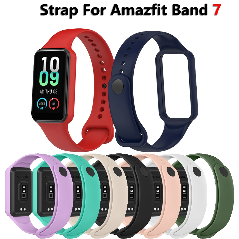 Silicone Strap for Huami Amazfit Watch 7 Band Wristband Sports Smartwatch Bracelet for Huami Amazfit Band 7 Correa Watchband