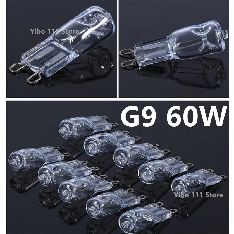 1/5/10PCS G9 18W 20W 25W 40W 60W 230V Eco Halogeenlampen Capsule LED Lampen Ingevoegde Kralen Kristallen Lamp Halogeenlamp
