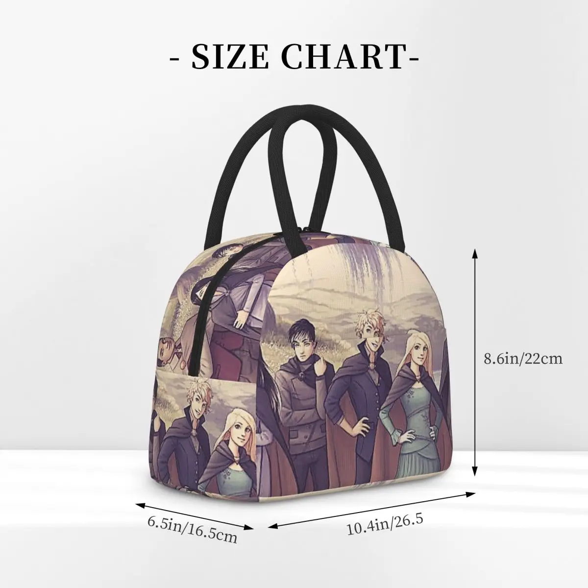 حارس المدن المفقودة شخصية معزول حقيبة الغداء للنساء برودة صندوق طعام حراري حمل صناديق الغداء مانعة للتسرب الحاويات #2