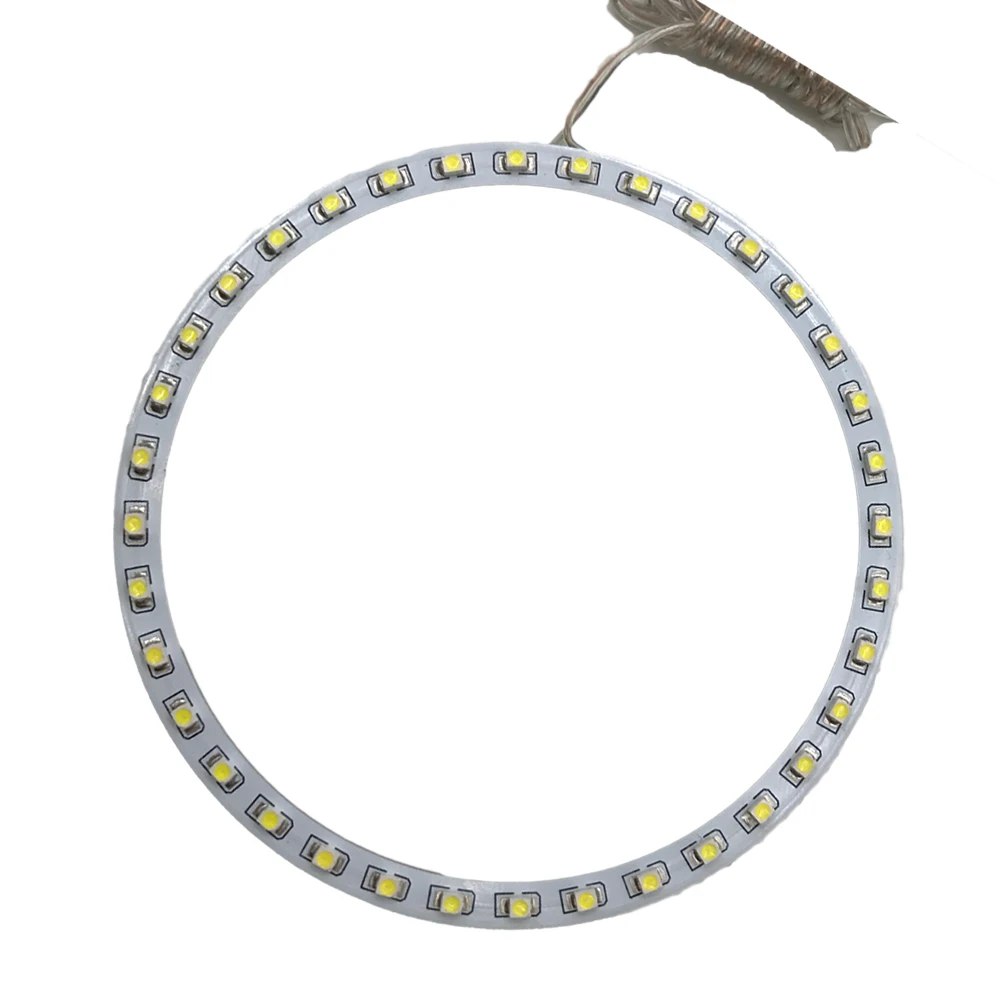 2PCS X White blue yellow red Green 140mm 42 LED Angel Eyes Ring Round Car SMD Light Lamp Bulb Headlight