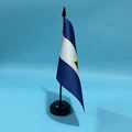 Black plastic pole