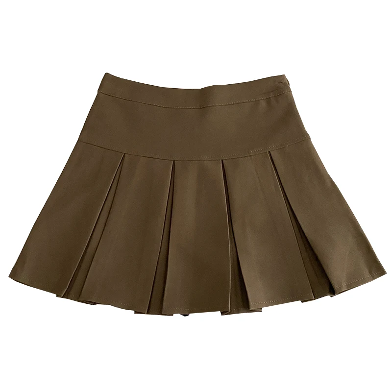 Abnehmen Hohe Taille A-linie Rock Koreanische College Sle Plissee Anti-Licht ort Rock frauen Faion Herbst Winter Neue a...
