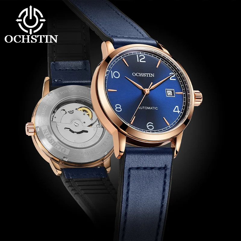 OCHSTIN Trendy Automatic Mechanical Wrist Watch For Men Convenient Quick‑release Magnetic Closure Band Business Wristwatch
