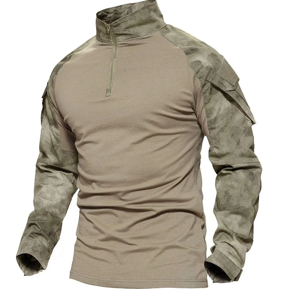 

Tactical Outdoor Climbing Gear Military Airsoft Special Combat T-Shirts Camouflage Rapid Assault Long Sleeve Camping Frog Shirt