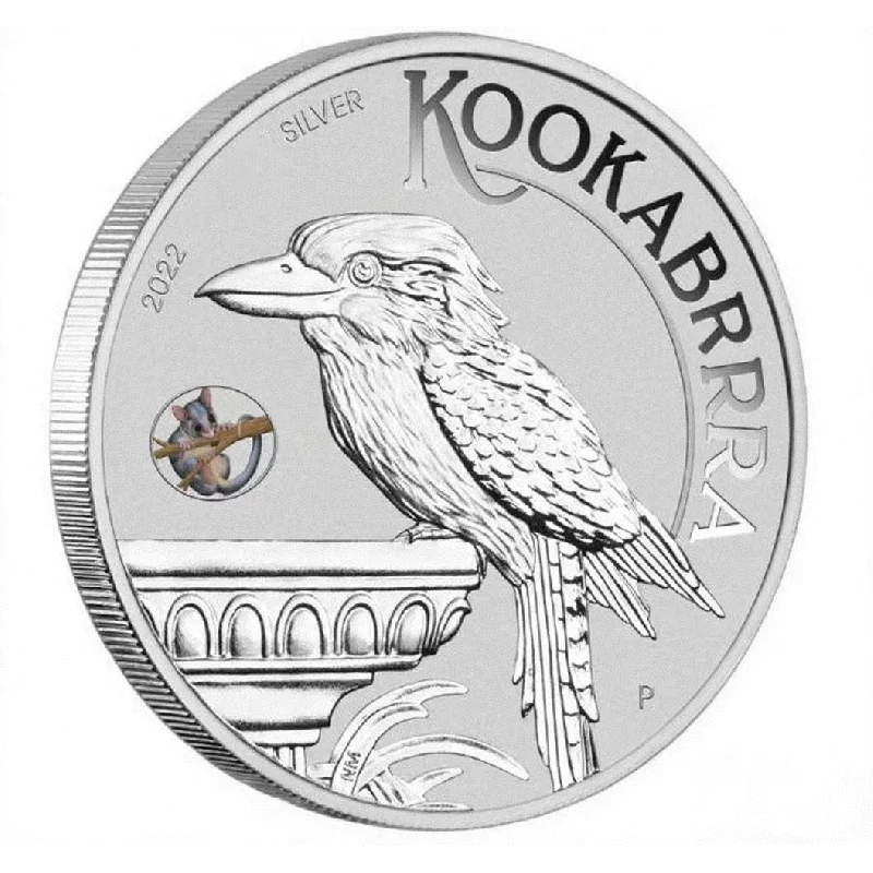 

Kookaburra Bird Melbourne World Expo 2022 Commemorative Coin, 925 Sterling Silver 1oz 40.9mm Diameter Australian Wildlife Theme