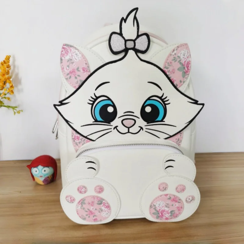 New Arrival Loungefly Disney Mary Cat Cartoon Backpack Anime Peripheral Cute Backpack For Women Backpack For Children Girl Gifts